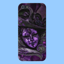Carnival Mask-Purple Damask iPhone 5 case iphone cases