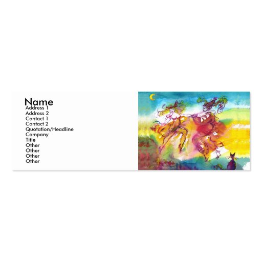 CARNIVAL NIGHT / Venetian Masquerade,,Dance Music Business Card (front side)
