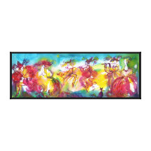 CARNIVAL NIGHT / Venetian Masquerade,Dance Music Stretched Canvas Print
