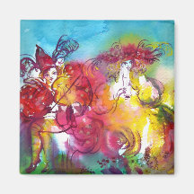 CARNIVAL NIGHT / Venetian Masquerade,,Dance Music Fridge Magnet