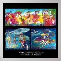 CARNIVAL NIGHT / Venetian Masquerade,Dance Music Poster