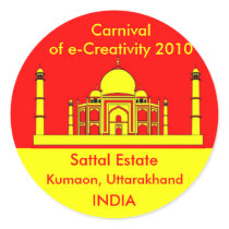 Carnival of e-Creativity Round Sticker