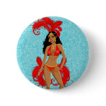 carnival red girl.ai pinback button