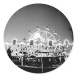 Carnival Rides Circus Vintage Klamath Falls Oregon Round Stickers