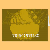 Carnival Stamp Greeting Card cards