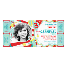Carnival Tall Invitation