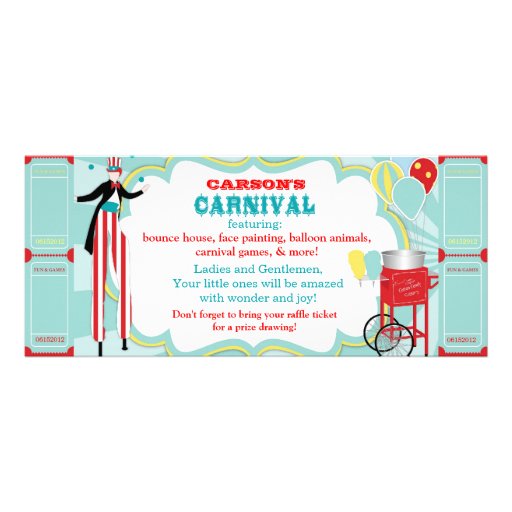 Carnival Theme Birthday Invitation T-AQRD