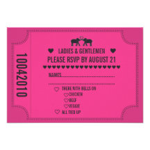 Carnival Ticket 3.5x5 RSVP Invitation