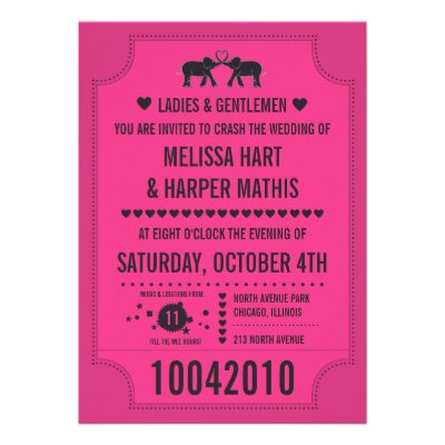 Carnival Ticket Invitation