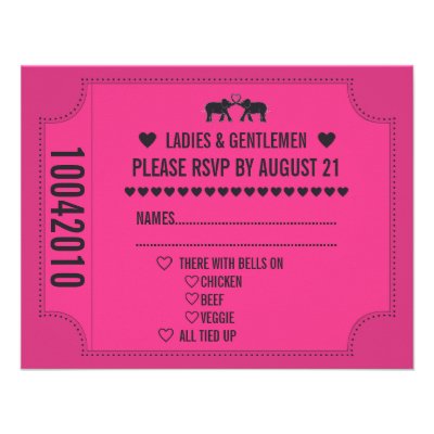 Carnival Ticket RSVP Invitation