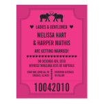 Carnival Ticket Save the Date Postcard