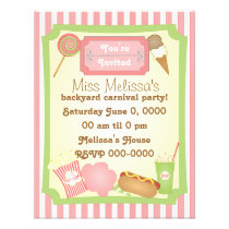 Carnival Treats invitations