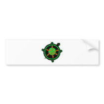 Carnival Turtle bumper stickers by Paintedlynx Carnival Turtle bumper stickers