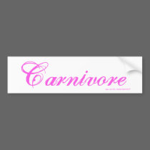 Carnivore bumper sticker bumper stickers