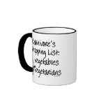 Carnivore Shopping List Mug