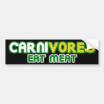 Carnivores Eat Meat Funny Parody Bumper Stickers
