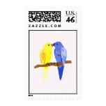Carol & Carl Canary Postage Stamps