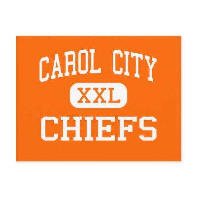 Carol City - Chiefs - High School - Miami Florida Postcards by customteamsportswear