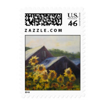 Carol Pierce Sunflower Barn postage by teknutzen Carol Pierce Sunflower Barn postage