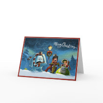 carolers greeting cards