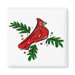 Carolina Cardinal Refrigerator Magnets