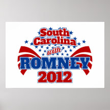 Carolina del Sur con Romney 2012 Poster