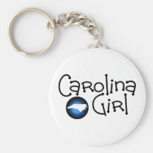 Carolina Girl Blue Burst Keychain