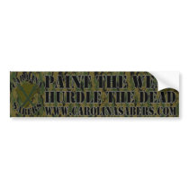 Carolina Sabers BumberSticker 1 bumper stickers by destrodesign Carolina Sabers BumberSticker 1 bumper stickers