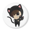 Caroline and Candy the Cats magnets
