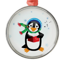 Caroling Penguin Girl Ornament ornaments