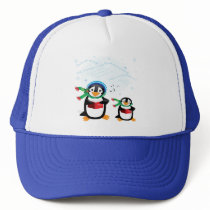 Caroling Penguins - Deck the Halls Hat