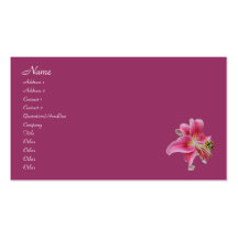 Carolyn's Lily Business Card