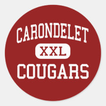 Carondelet - Cougars - High - Concord California Stickers