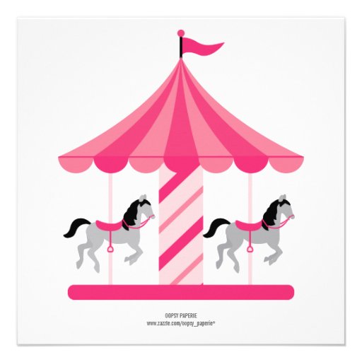 Carousel Birthday Party Invitation