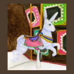Carousel Bunny Print posters