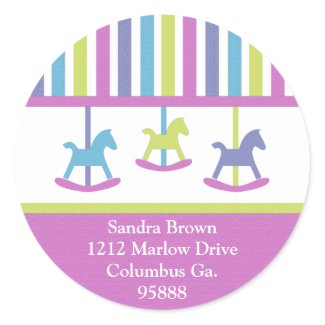 Carousel Collection Address Stickers sticker