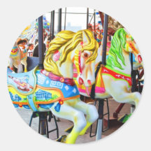 Carousel - Coney Island, NYC sticker