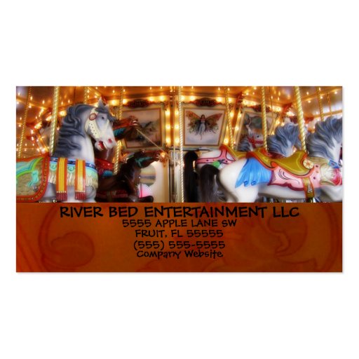Carousel Entertainment Business Cards (front side)