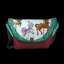 Carousel Fun - Messenger Bag messenger bags