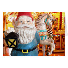 Carousel Gnome Greeting Cards