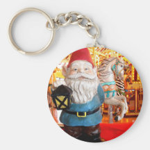 Carousel Gnome Keychain