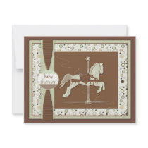 Carousel Horse Baby Shower Invitation
