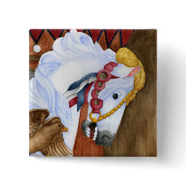 Carousel Horse Button