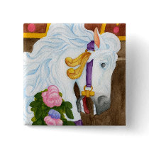 Carousel Horse Button by 13BlackCatsDesigns Carousel Horse Button