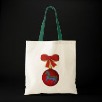 Carousel Horse Christmas Holiday Tote Bag