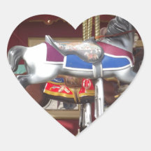 Carousel Horse Heart Stickers