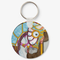 Carousel Horse Keychain by 13BlackCatsDesigns Carousel Horse Keychain