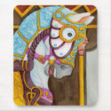 Carousel Horse Mousepad by 13BlackCatsDesigns Carousel Horse Mousepad