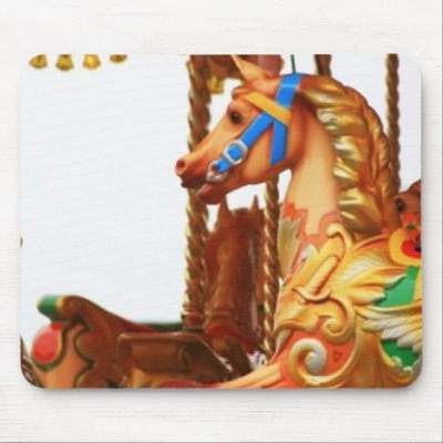 Carousel Horse Mouse Pads