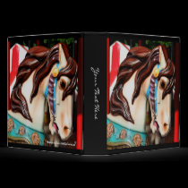 Carousel Horse Personalized Avery Photo Binder by SmilinEyesTreasures Carousel Horse Personalized Avery Photo Binder